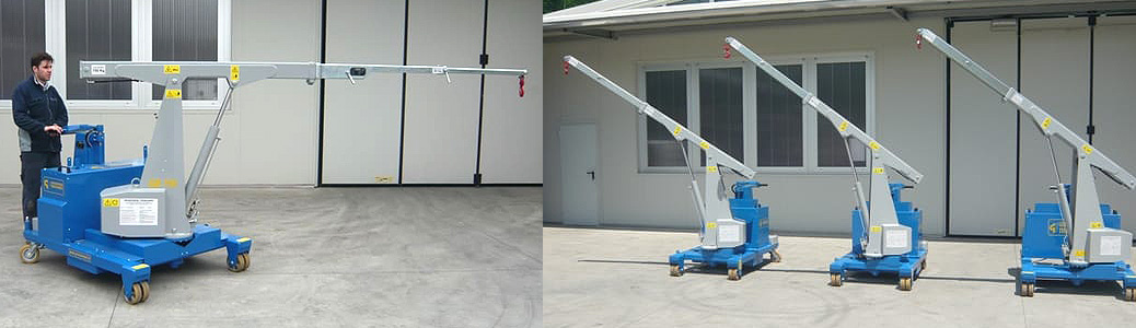 mini grúas móviles eléctricas autopropulsadas