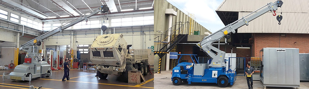 grúas móviles eléctricas autopropulsadas