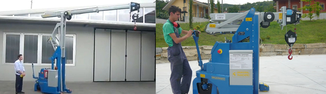 mini grúas móviles eléctricas