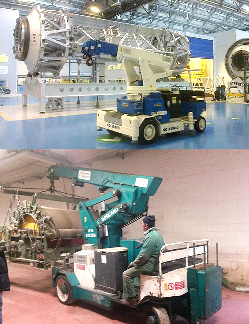 grúas eléctrica autopropulsadas